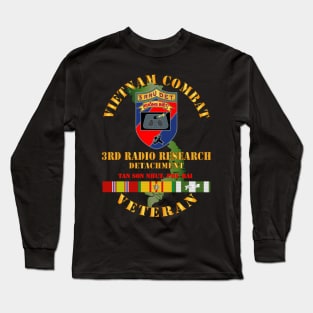 Vietnam Combat Vet - 3rd Radio Research Unit (RRU)  w VN SVC Long Sleeve T-Shirt